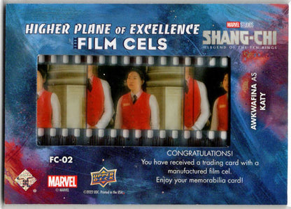 2023 Upper Deck Marvel Shang-Chi Film Cels Card FC-02 Awkwafina as Katy