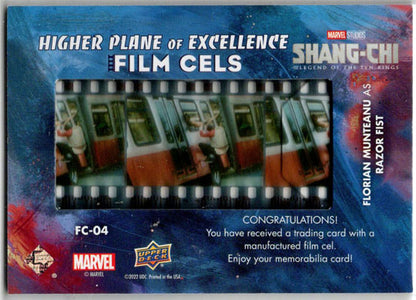2023 Upper Deck Marvel Shang-Chi Film Cels Card FC-04 F. Munteanu as Razor Fist