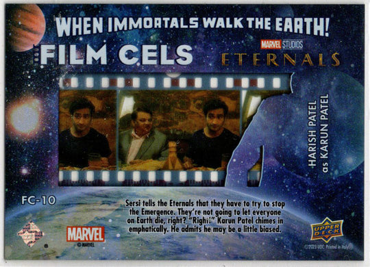 2023 Upper Deck Marvel Eternals Film Cels Card FC-10 Harish Patel as Karun Patel