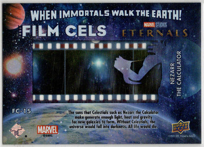 2023 Upper Deck Marvel Eternals Film Cels Card FC-15 Nezarr The Calculator