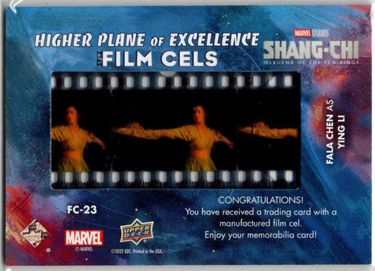 2023 Upper Deck Marvel Shang-Chi Film Cels Card FC-23 Fala Chen as Ying Li