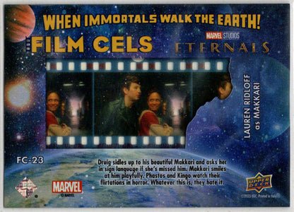 2023 Upper Deck Marvel Eternals Gold Film Cels Card FC-23 Lauren Ridloff 18/25