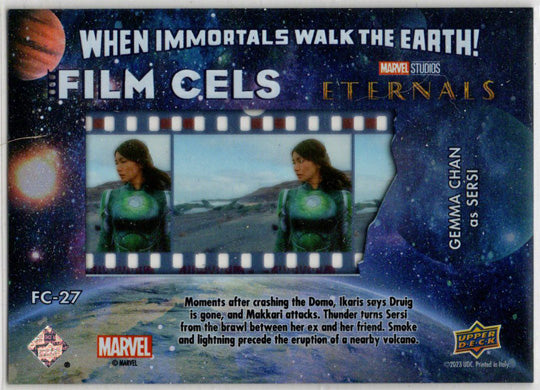 2023 Upper Deck Marvel Eternals Film Cels Card FC-27 Gemma Chan as Sersi