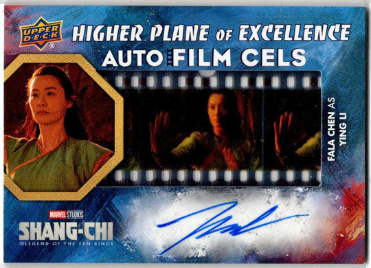 2023 Upper Deck Marvel Shang-Chi Auto Film Cels Card Fala Chen/Ying Li 020/100