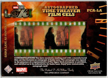 2023 Upper Deck Marvel Loki FCA-LA Sasha Lane Autograph Film Cel Card