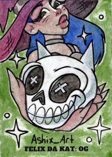 2023 5finity Felix Da Kat:  OG Sketch Card Ashlianna Felix
