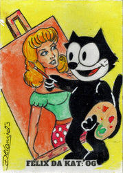 2023 5finity Felix Da Kat:  OG Sketch Card Delanio Dourado V1