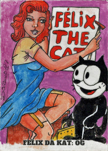 2023 5finity Felix Da Kat:  OG Sketch Card Delanio Dourado V3