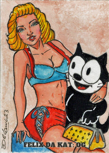 2023 5finity Felix Da Kat:  OG Sketch Card Delanio Dourado V4