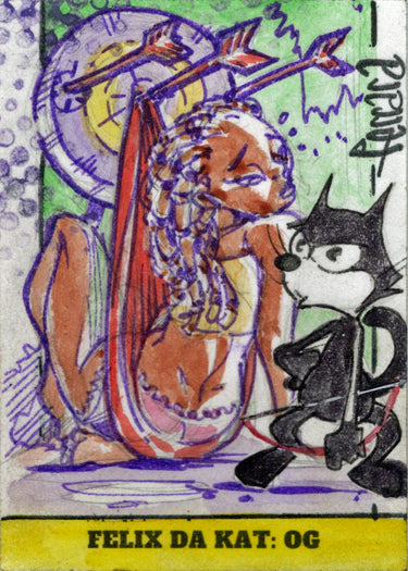 2023 5finity Felix Da Kat:  OG Sketch Card Eduardo Ferrara V1