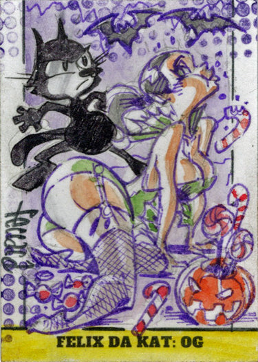 2023 5finity Felix Da Kat:  OG Sketch Card Eduardo Ferrara V3