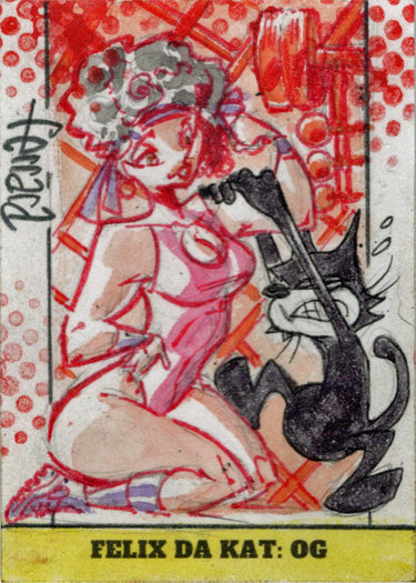 2023 5finity Felix Da Kat:  OG Sketch Card Eduardo Ferrara V5