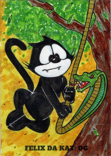 2023 5finity Felix Da Kat:  OG Sketch Card Elson Jr. Art V2