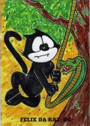 2023 5finity Felix Da Kat:  OG Sketch Card Elson Jr. Art V2