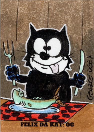 2023 5finity Felix Da Kat:  OG Sketch Card George Deep V5