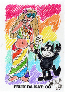 2023 5finity Felix Da Kat:  OG Sketch Card Jeff Plotkin V1