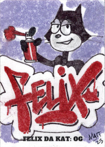 2023 5finity Felix Da Kat:  OG Sketch Card Paul Maitland V1