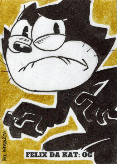 2023 5finity Felix Da Kat:  OG Sketch Card Roe Mesquita V2