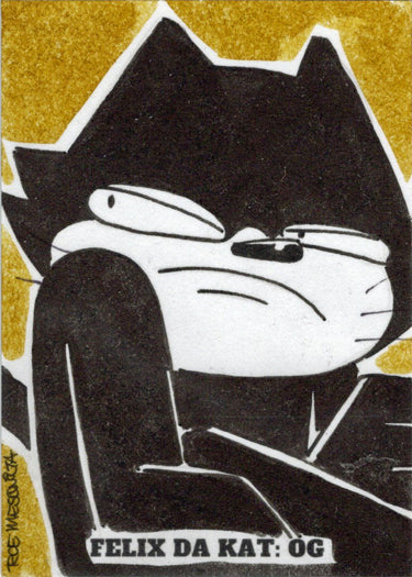2023 5finity Felix Da Kat:  OG Sketch Card Roe Mesquita V3