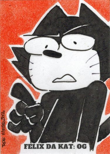 2023 5finity Felix Da Kat:  OG Sketch Card Roe Mesquita V4