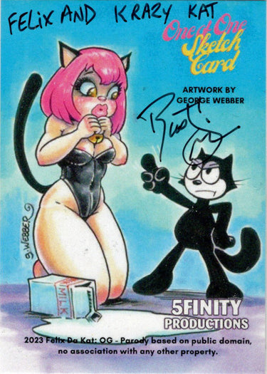 2023 5finity Felix Da Kat:  OG Sketch Card Rusty Gilligan V2