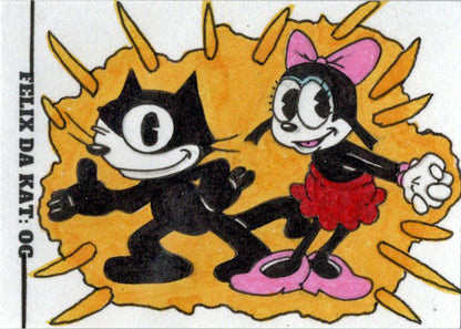 2023 5finity Felix Da Kat:  OG Sketch Card Rusty Gilligan V3