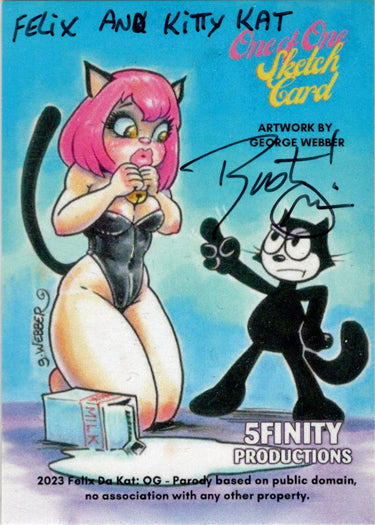 2023 5finity Felix Da Kat:  OG Sketch Card Rusty Gilligan V3
