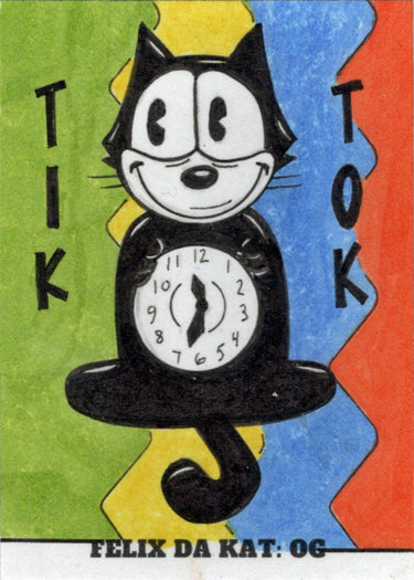 2023 5finity Felix Da Kat:  OG Sketch Card Rusty Gilligan V4