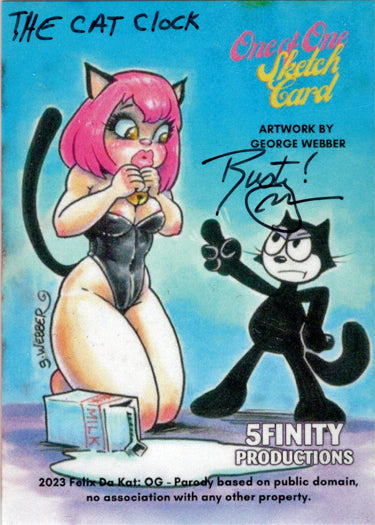 2023 5finity Felix Da Kat:  OG Sketch Card Rusty Gilligan V4