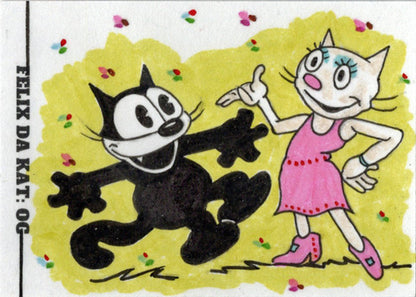 2023 5finity Felix Da Kat:  OG Sketch Card Rusty Gilligan V5