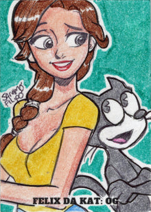 2023 5finity Felix Da Kat:  OG Sketch Card Sammo Filipo V10