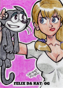 2023 5finity Felix Da Kat:  OG Sketch Card Sammo Filipo V9