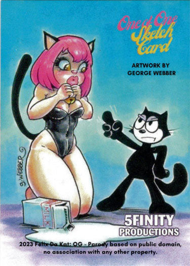 2023 5finity Felix Da Kat:  OG Sketch Card Roe Mesquita V2