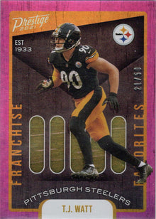Panini Prestige Football 2021 Franchise Favs Xtra Points Card FF-14 Watt 21/50
