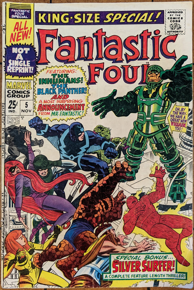 Marvel 1967 Fantastic Four Special 5 VG/FN Silver Surfer Black Panther