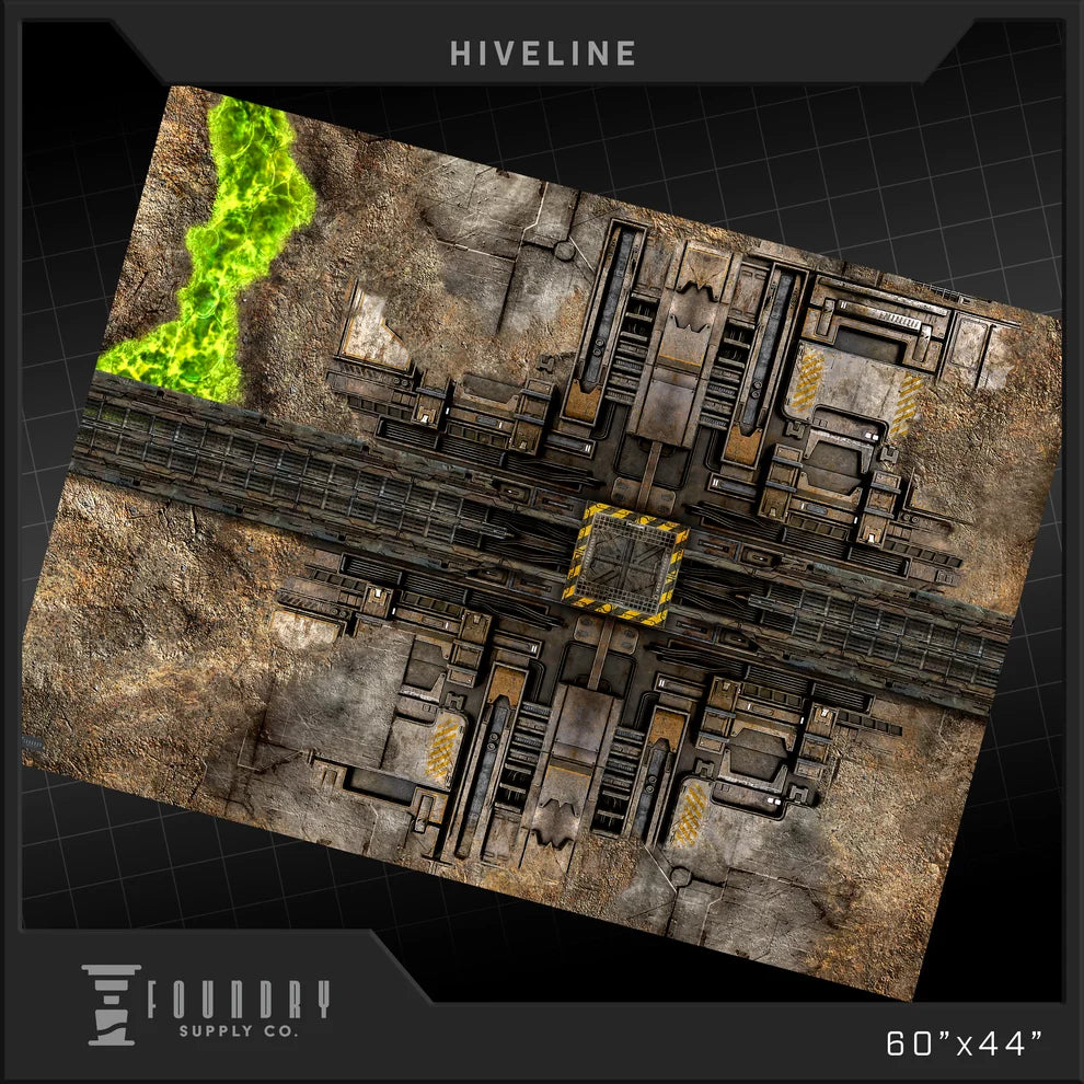 Foundry Supply Co. Wargames Playmat: 44"x60" - Hiveline