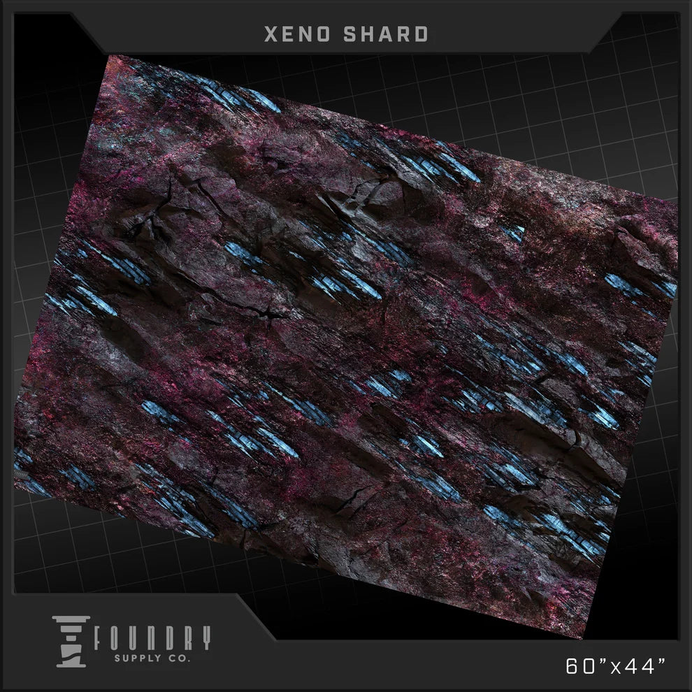Foundry Supply Co. Wargames Playmat: 44"x60" - Xeno Shard