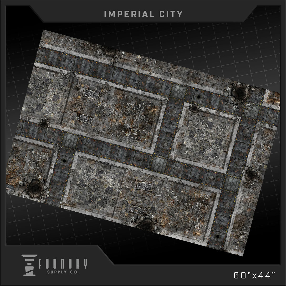 Foundry Supply Co. Wargames Playmat: 44"x60" - Imperial City