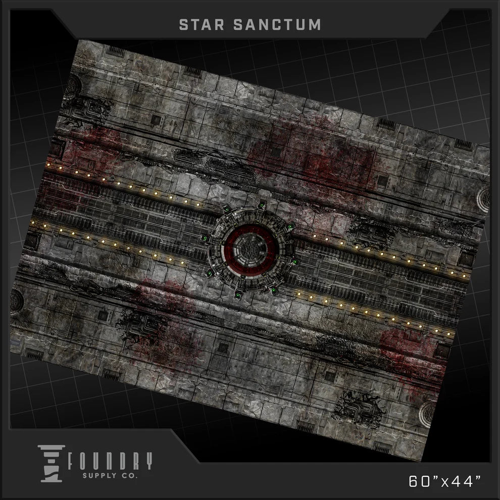 Foundry Supply Co. Wargames Playmat: 44"x60" - Star Sanctum