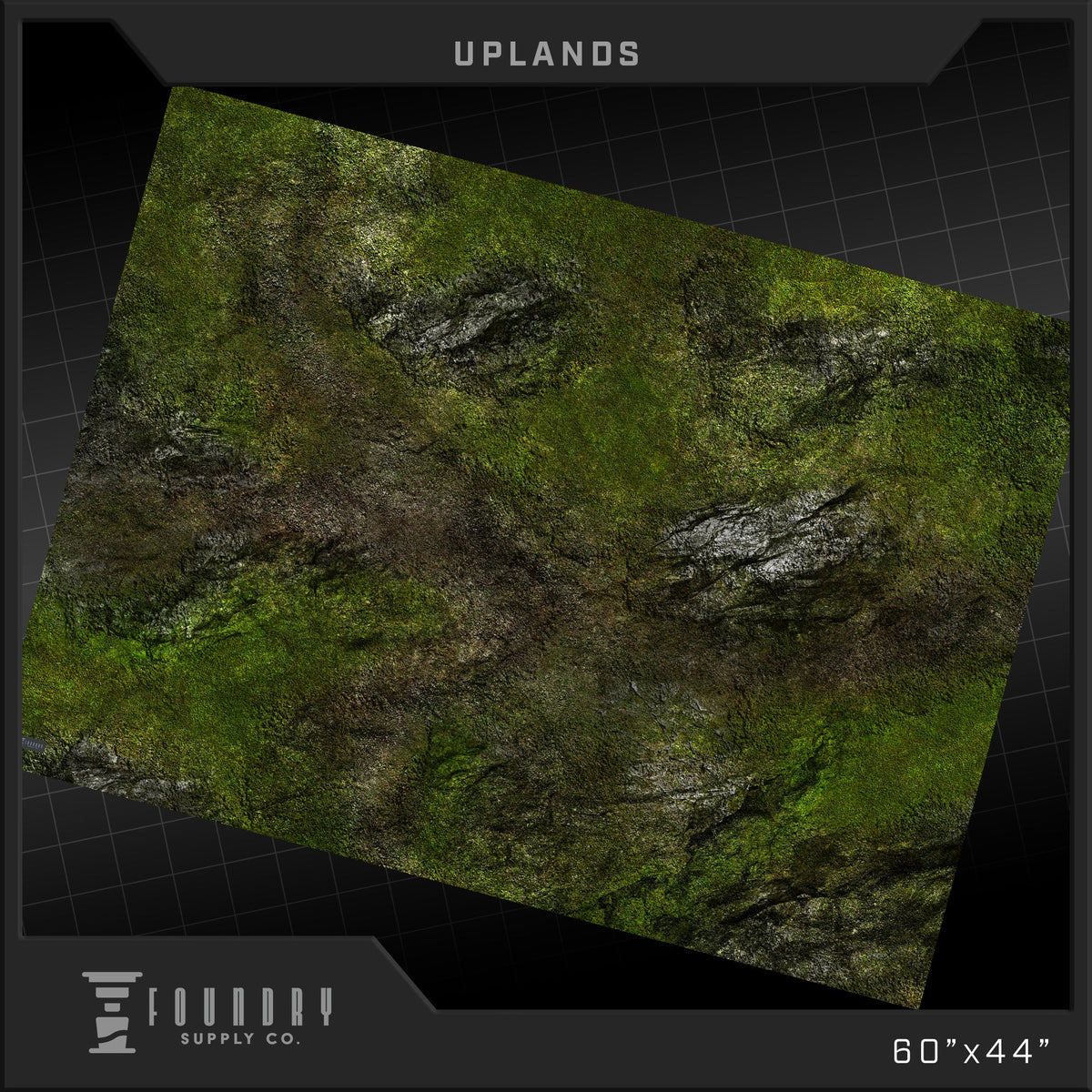 Foundry Supply Co. Wargames Playmat: 44"x60" - Uplands