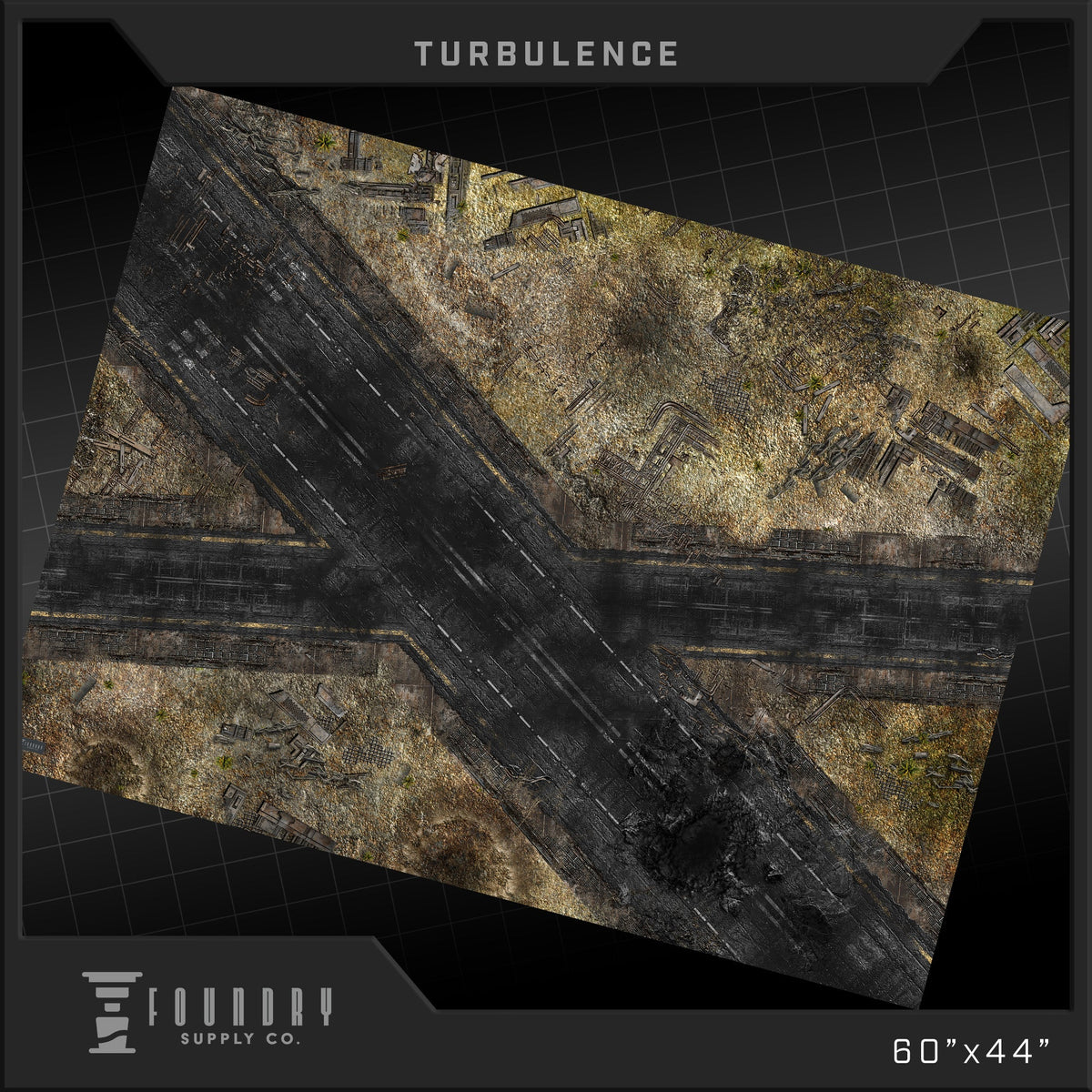 Foundry Supply Co. Wargames Playmat: 44"x60" - Turbulence