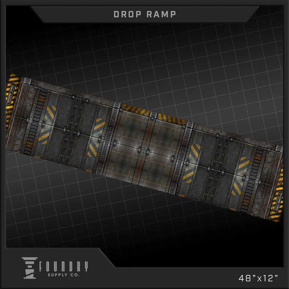 Foundry Supply Co. Wargames Playmat: Dropzone Overlay - Drop Ramp