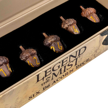 Fanroll Legend in the Mist Resin Acorn Dice Set