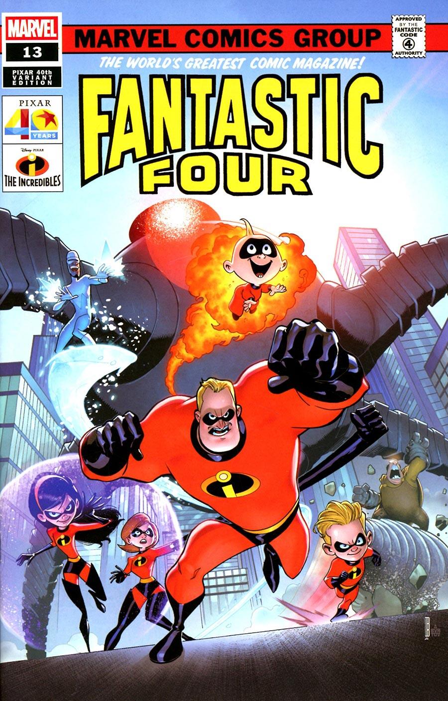 Fantastic Four #13 David Baldeon Pixar 40 Th Variant