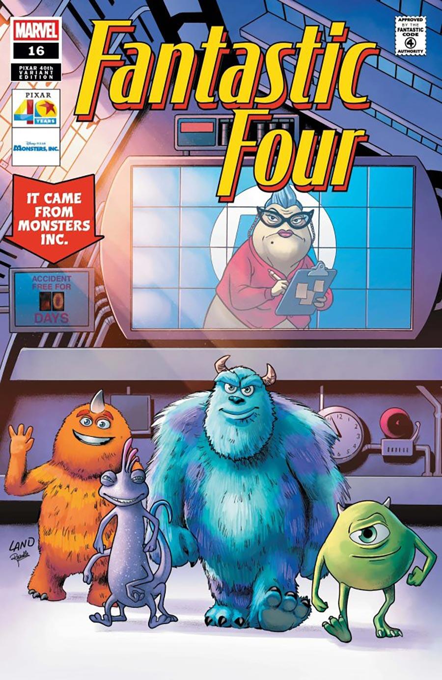 Fantastic Four #16 Greg Land Pixar 40 Th Variant