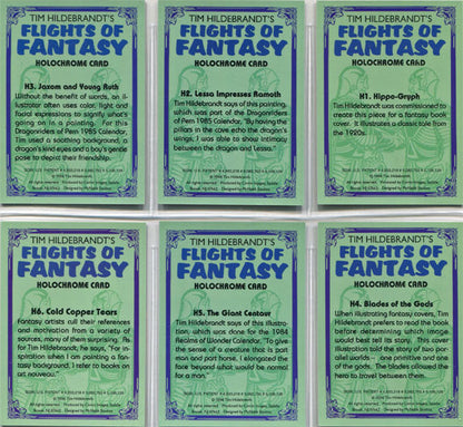 Flights of Fantasy Complete Holochrome Card Set H1-H6