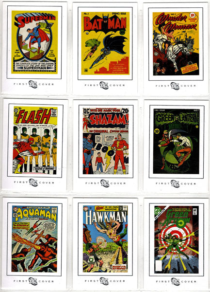 DC Legacy First Title Covers Complete 9 Foil Stamped Chase Card Set