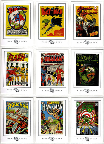 DC Legacy First Title Covers Complete 9 Foil Stamped Chase Card Set