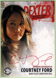 2012 Breygent Dexter Season 4 D4-ACF Courtney Ford Autograph Card Christine Hill