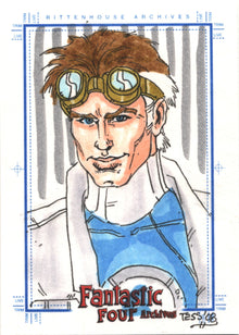 Fantastic Four Archives Tess Fowler Mr Fantastic Sketch Card